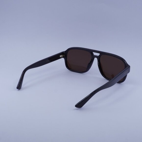 Gucci GG1342S 005 Sunglasses Grey Aviator Frame, Brown Lenses - Picture 7 of 10